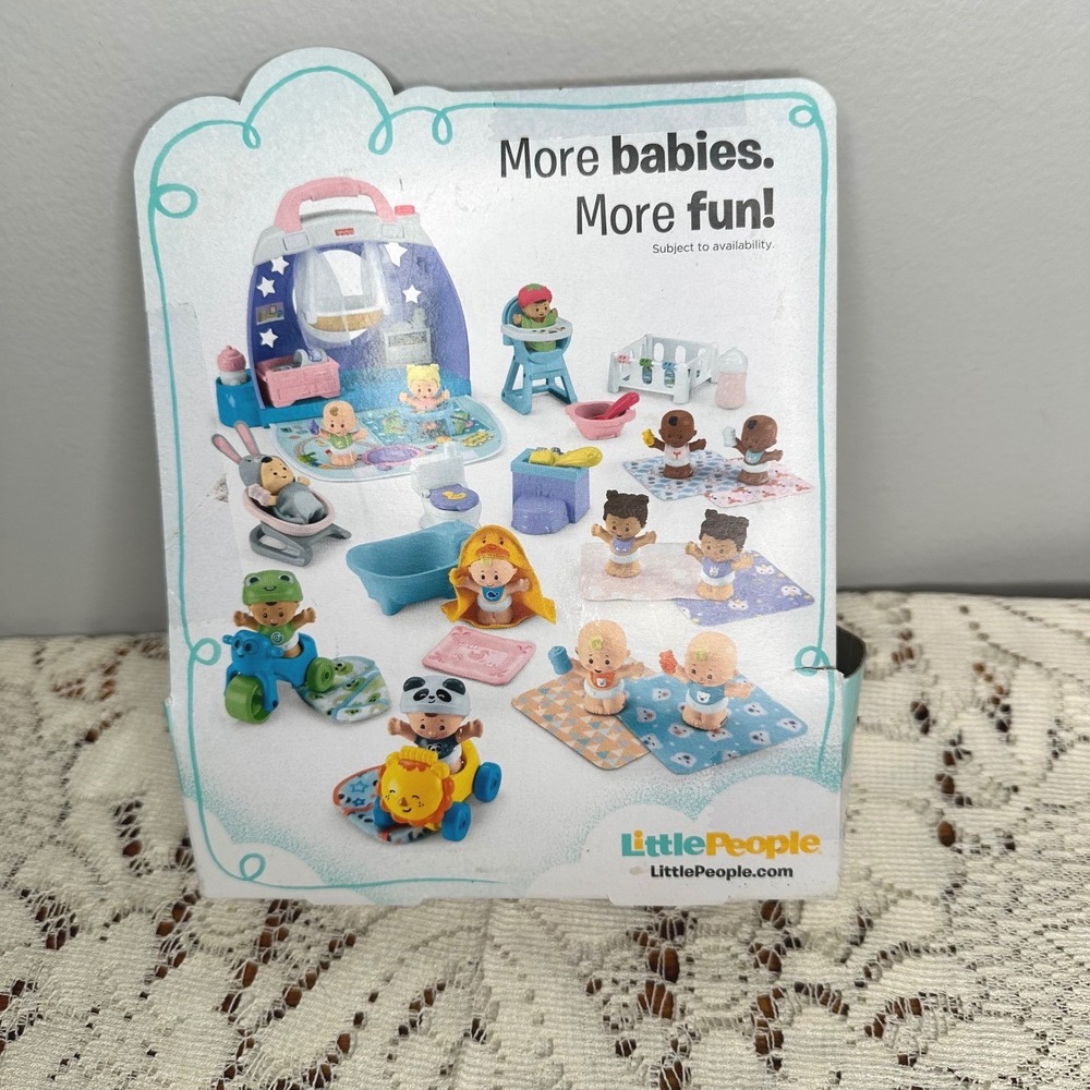Fisher Price Little People Snuggle Twins Baby Figures Fox Blankets GKP69 New - Picture 5 of 6